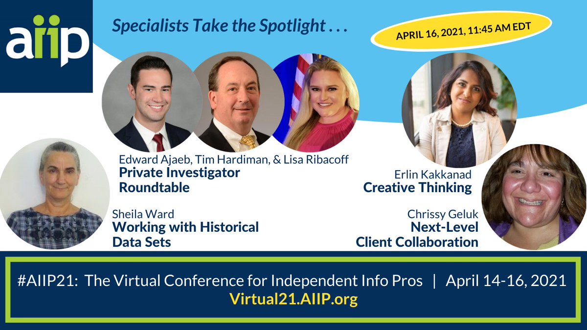 AIIP's tweet image. TODAY is the FINAL day to take advantage of the Early Bird conference registration fee—only US$ 225.00!

Virtual21.AIIP.org

#AIIP21 #InfoPro