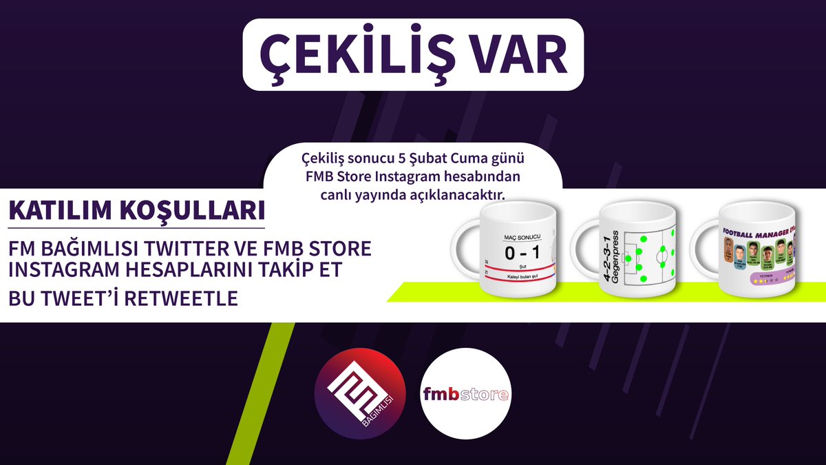 fmbagimlisi's tweet photo. 🎁 Kupa Bardak Çekiliş

☕️ FM Bağımlısı tasarımıyla kahve keyfiniz, bağımlısı olduğunuz Football Manager ile devam edecek.

Katılım Koşulları:
✅ @fmbagimlisi ve https://t.co/7MbWQr7krz hesaplarını takip et
✅ Bu tweet'i retweetle.

FMB Store Instagram'da birçok çekiliş olacak! https://t.co/12LlSu6MNs
