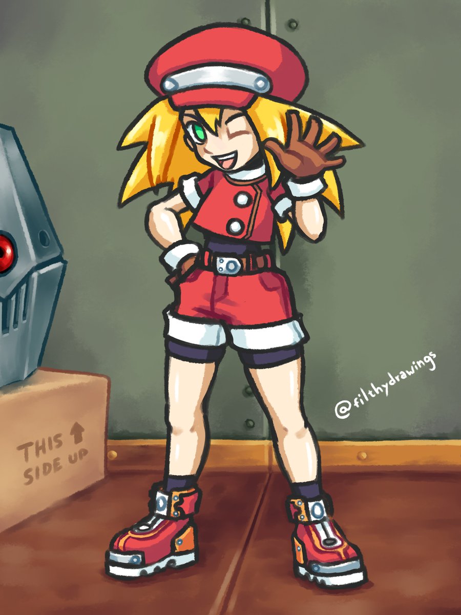 One of my fav characters of all time, Roll Caskett from Mega Man Legends. Made this to practice this new style.

#MegaMan #Roll #fanart @TheArtistHelp <a href="/ArtistRTweeters/">Artist RTs</a> <a href="/art_booster/">Art Booster</a> <a href="/AnimeRTweeters/">Anime Sama 🔞</a> <a href="/artists_helping/">Helping Artists 🖌️🎨</a>
