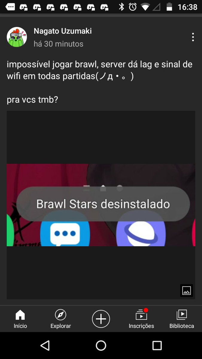 Timmy27698147's tweet photo. Agr pelo visto ele vai parar finalmente de ficar falando merda nos vídeos de brawl🤠 https://t.co/un2nPCbCJ8