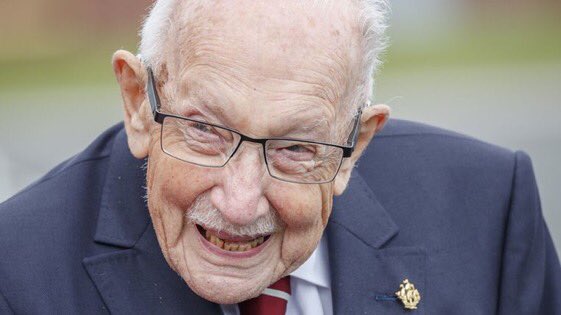 Sending our best wishes to Captain Sir Tom Moore who’s in hospital with coronavirus. God bless him and help him to recover and have a speedy recovery 🙏❤️🙏#COVID19 #SirTomMoore