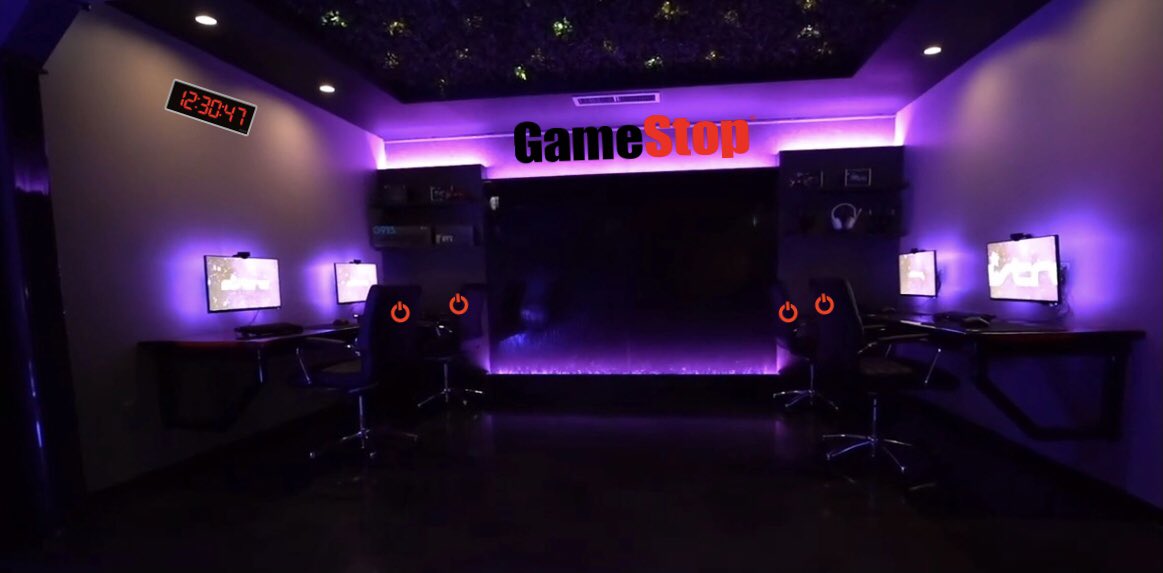 JoshuaJLuft's tweet photo. How long until GameStop takes a page from Restoration Hardware and changes their stores from these outdated tech museums to experiential marketing activations that show off the latest computer builds, lighting, and gaming furniture? https://t.co/WXrD8zmvwL
