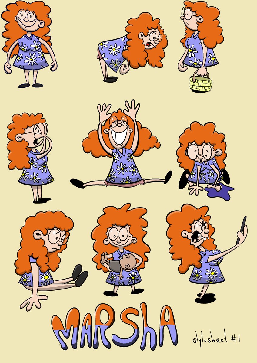 BadSushi1's tweet image. Meet Marsha. Been spending a lot of time with her on this one page. #draweveryday #Marsha #stylesheet #modelsheet