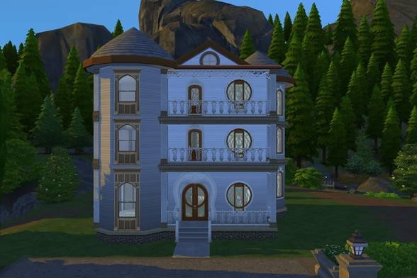 SympleSym's tweet image. The beginnings of The Goddess Inn, a spooky bed and breakfast/rental lot for #unitysimsproject