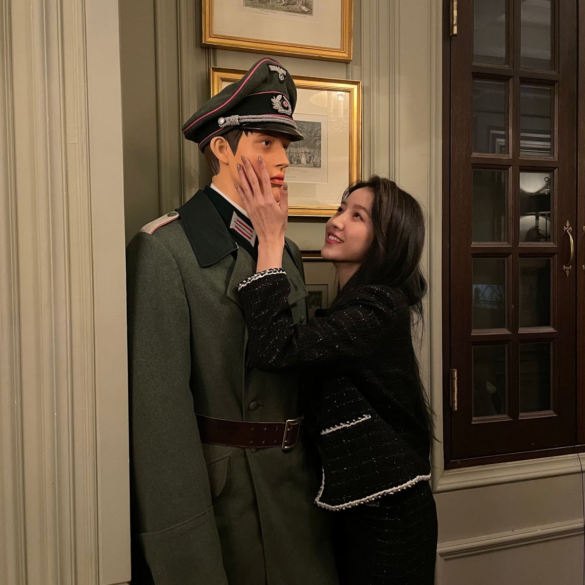 so from what i heard gfriend had a nazi soldier on their set then sowon decided to pose and take pics with it and only deleted it because 'the fans would be jealous' then sinb saved sowon on her phone as 'kitler' which is a mix of kim sojung and hitler, i honestly have no words.