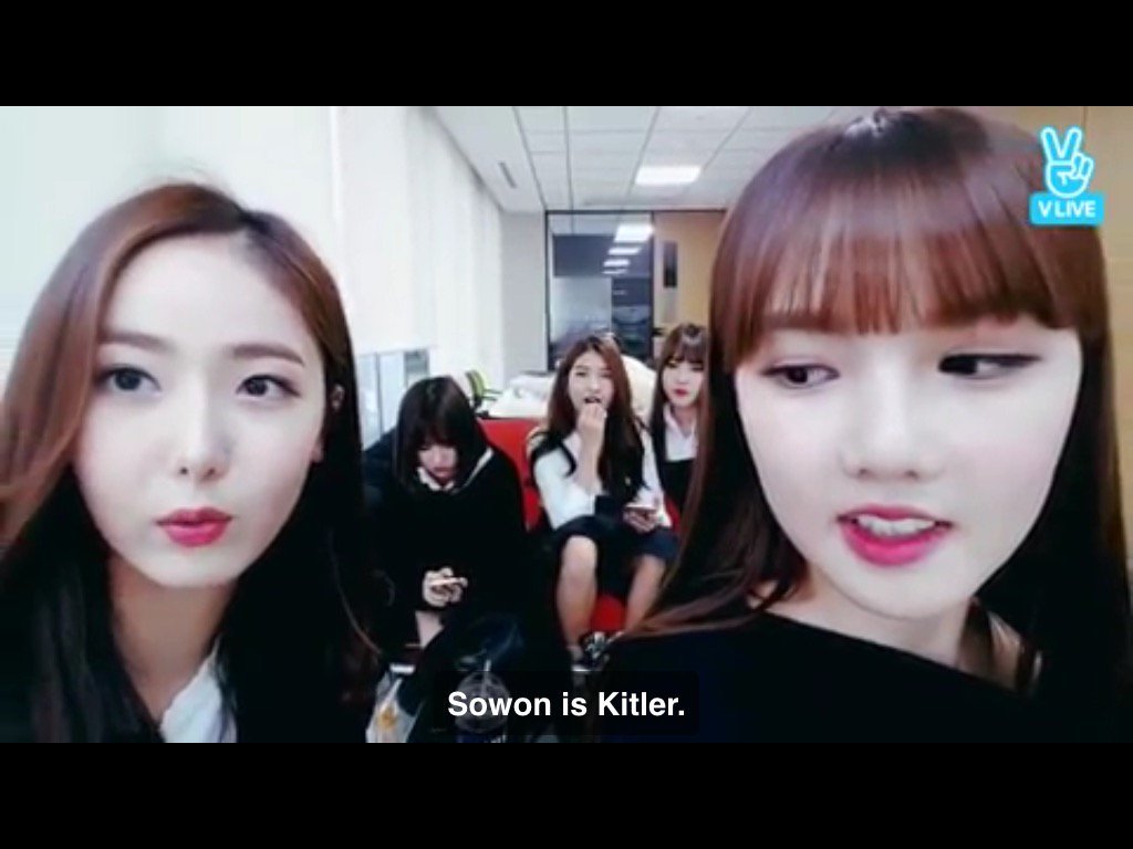 so from what i heard gfriend had a nazi soldier on their set then sowon decided to pose and take pics with it and only deleted it because 'the fans would be jealous' then sinb saved sowon on her phone as 'kitler' which is a mix of kim sojung and hitler, i honestly have no words.