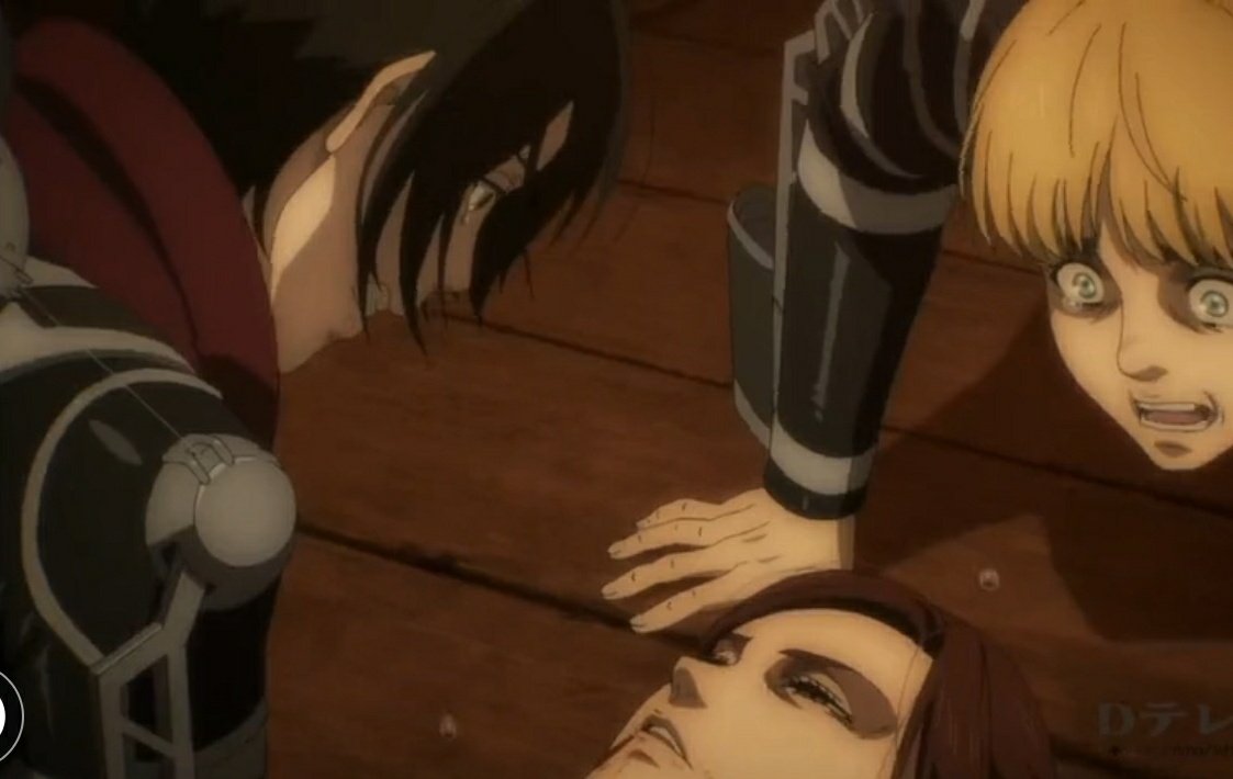 T3SL___'s tweet photo. Ver así a Connie, Armin y a Mikasa me duele mucho
#ShingekiNoKyojin 
#SASHA https://t.co/LxvDWzgP8w