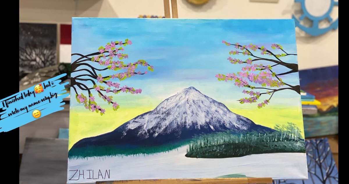 zhilan_'s tweet photo. I finished today🥰,but I wrote my name very big😑 https://t.co/NkXyA4cVCR