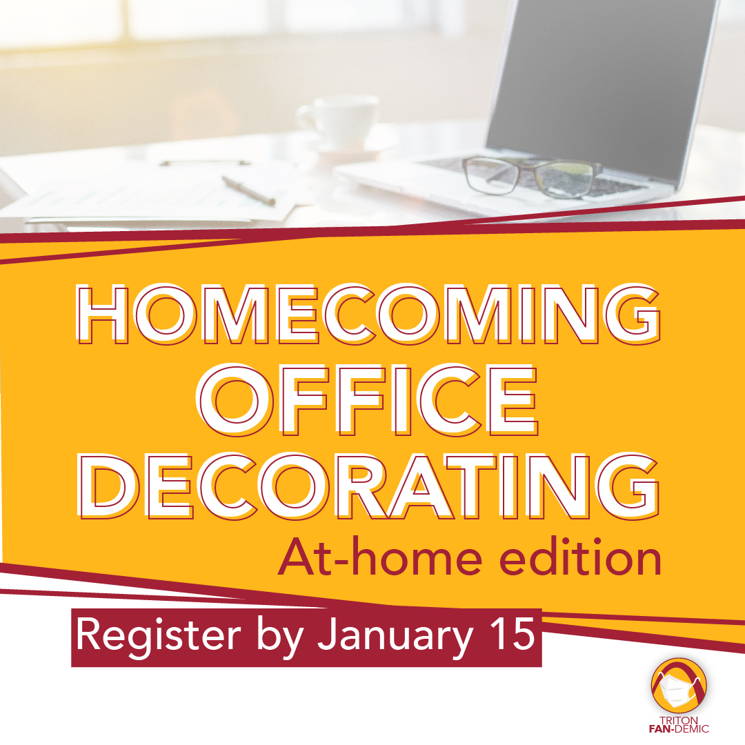 Don’t forget to decorate your home office set up, take a photo, and post it to your Instagram account with #UMSLhomecoming. Submissions will be accepted until tomorrow at 8 am. We will be sharing everything on February 4 and there is a grand prize for our top 3 winners!!