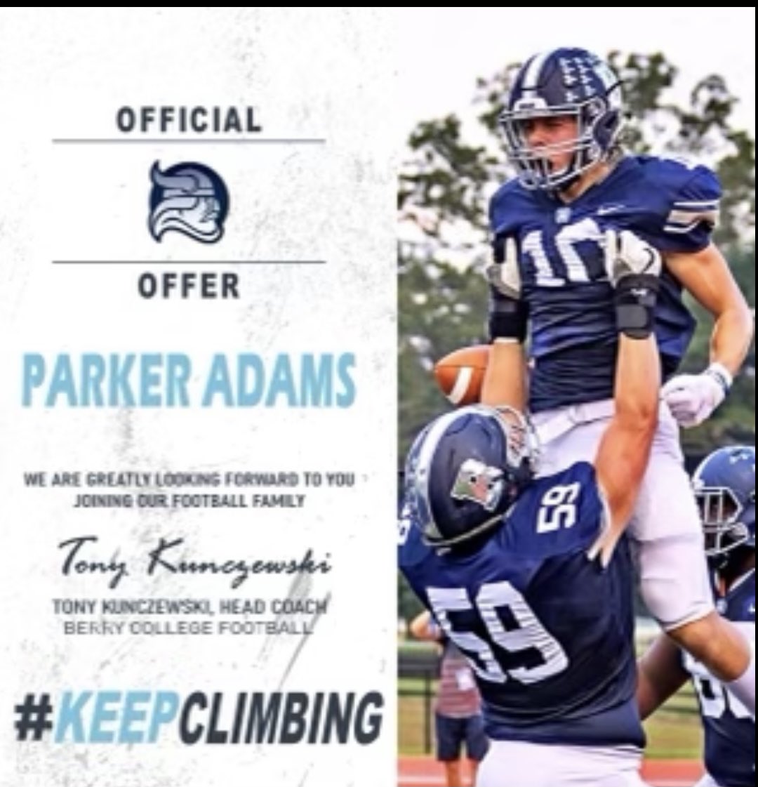 Sparky_11220's tweet photo. Thankful to have received an official offer to play @BerryFootball @Rich_DBs @CoachKSigler https://t.co/vAABySxU0t