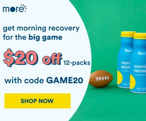 TurnpikeSports's tweet image. Time to start prepping for the #SuperBowl &amp;amp; that includes the #MorningAfter! From now until 2/8 get $20 Off 12-packs of #MorningRecovery from @MoreLabs w/code GAME20 at tinyurl.com/y3tjhgoo #SuperBowlLV #NFL #NFLTwitter #football #KCvsTB #BradyVSMahomes #ChiefsKingdom #GoBucs