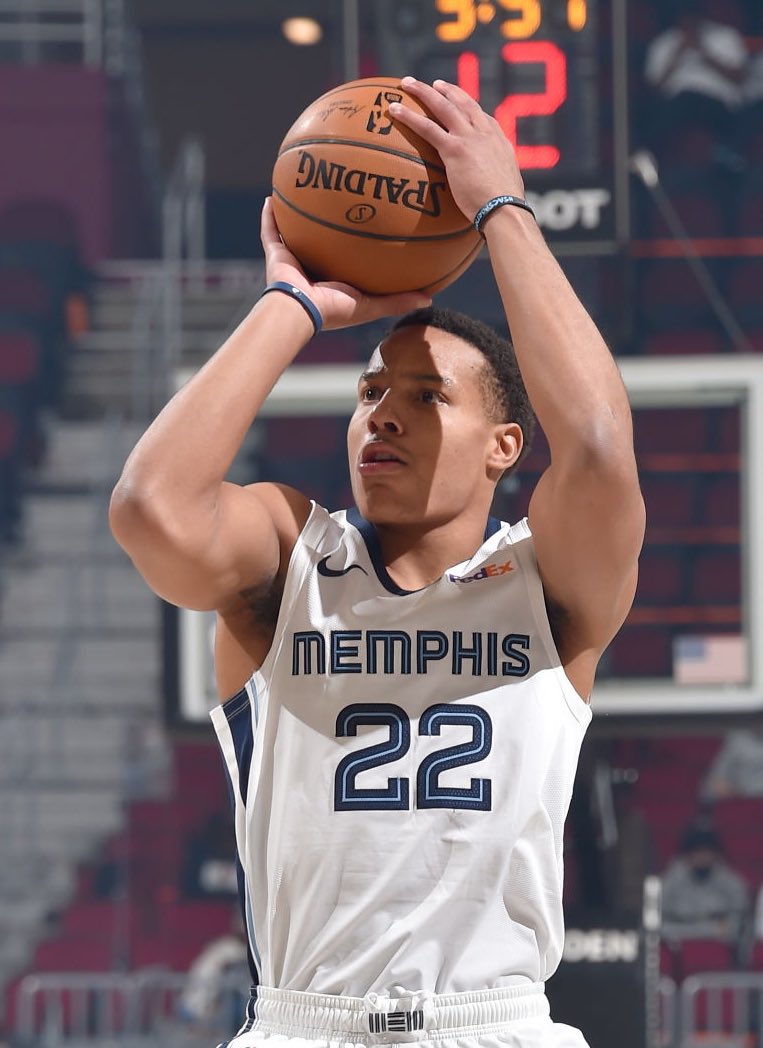 Leaders in 3PT% 

Desmond Bane - 52% 
Seth Curry - 51.7% 
Wayne Ellington - 50.5%
Michael Porter Jr - 49.1% 
Joe Harris - 47.8% 
Kentavious Caldwell-Pope - 47.8% 
Paul George - 47.4% 
JaMychal Green - 47.1%
Tobias Harris - 46.8%
Deni Avdija - 45.7%