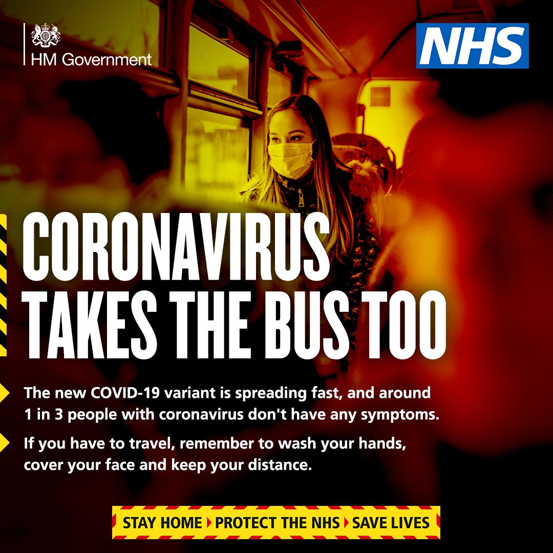 We all must stay at home to stop the spread of #COVID19 in the North East and beyond.

If you have essential travel this week please:

🚶 Walk or cycle
🚌 Avoid busy times on public transport
🧼 Wash your hands, cover your face and keep your distance.

#StayHome #StaySafe
