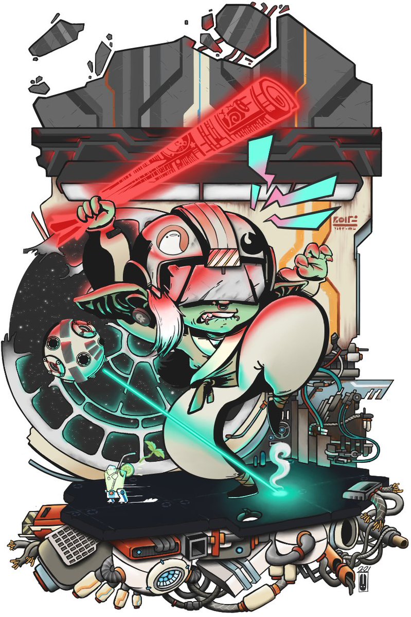 Space goblin inspired by <a href="/Kiwion/">Kiwo</a>'s Star Wars Galaxies streams last year