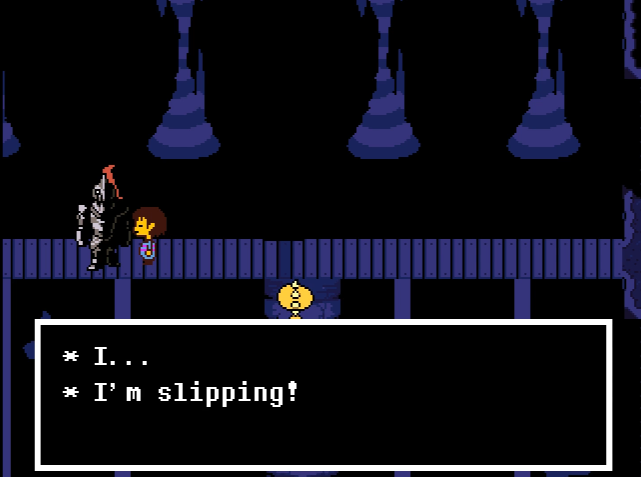 Semi Frequent Undertale Facts If You Let Monster Kid Fall In Waterfall Undyne Will Save Them This Will Cause Her To Lose Some Hp Which Will Carry Over When