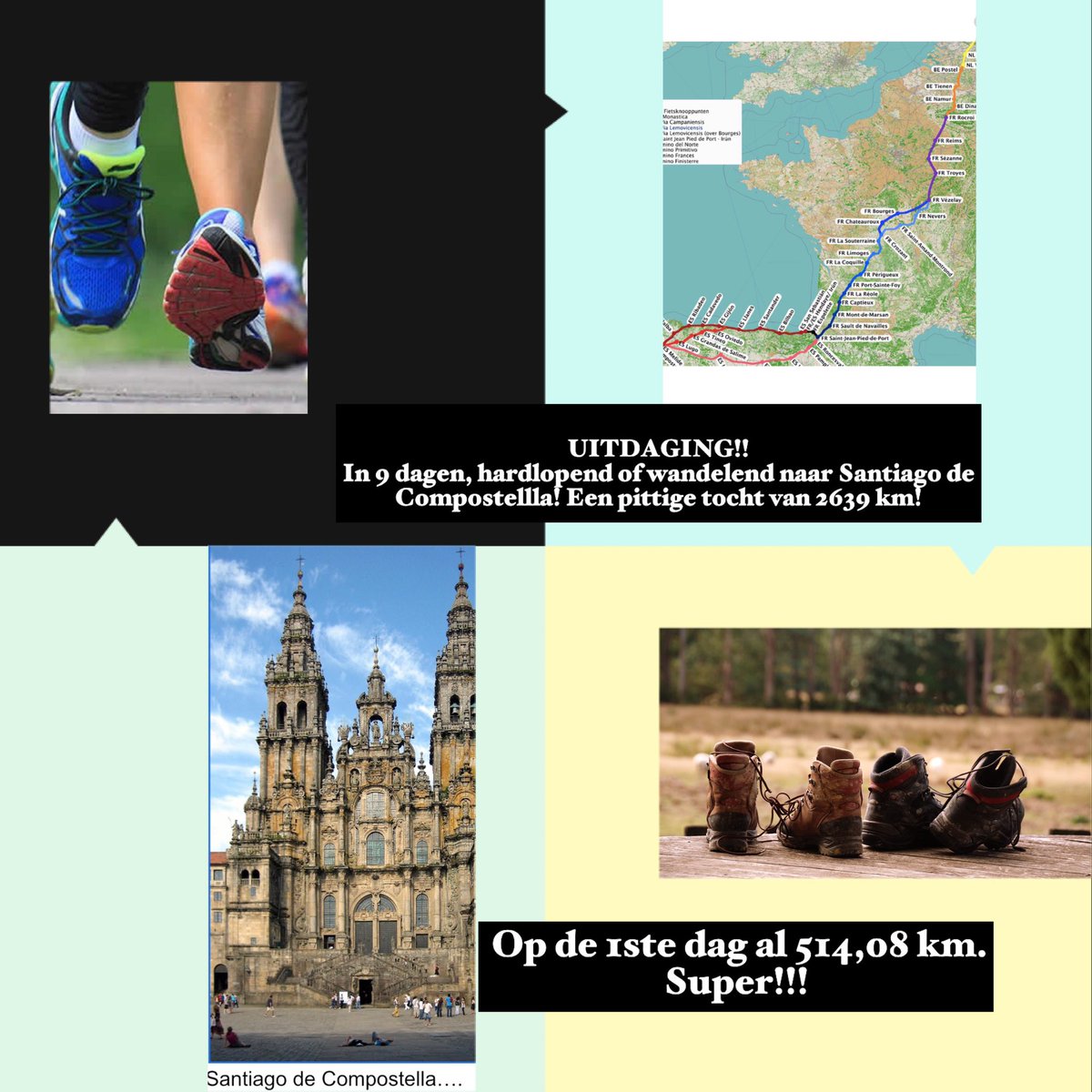 Wat een enthousiasme om met elkaar deze mooie tocht te lopen!