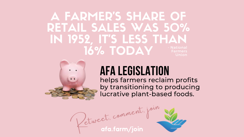 AgFairness's tweet photo. AFA is lobbying to transition livestock farmers to growing climate-friendly crops. Lobby with AFA at https://t.co/8SZt0iXhQm. https://t.co/9vQf1lWl1Z