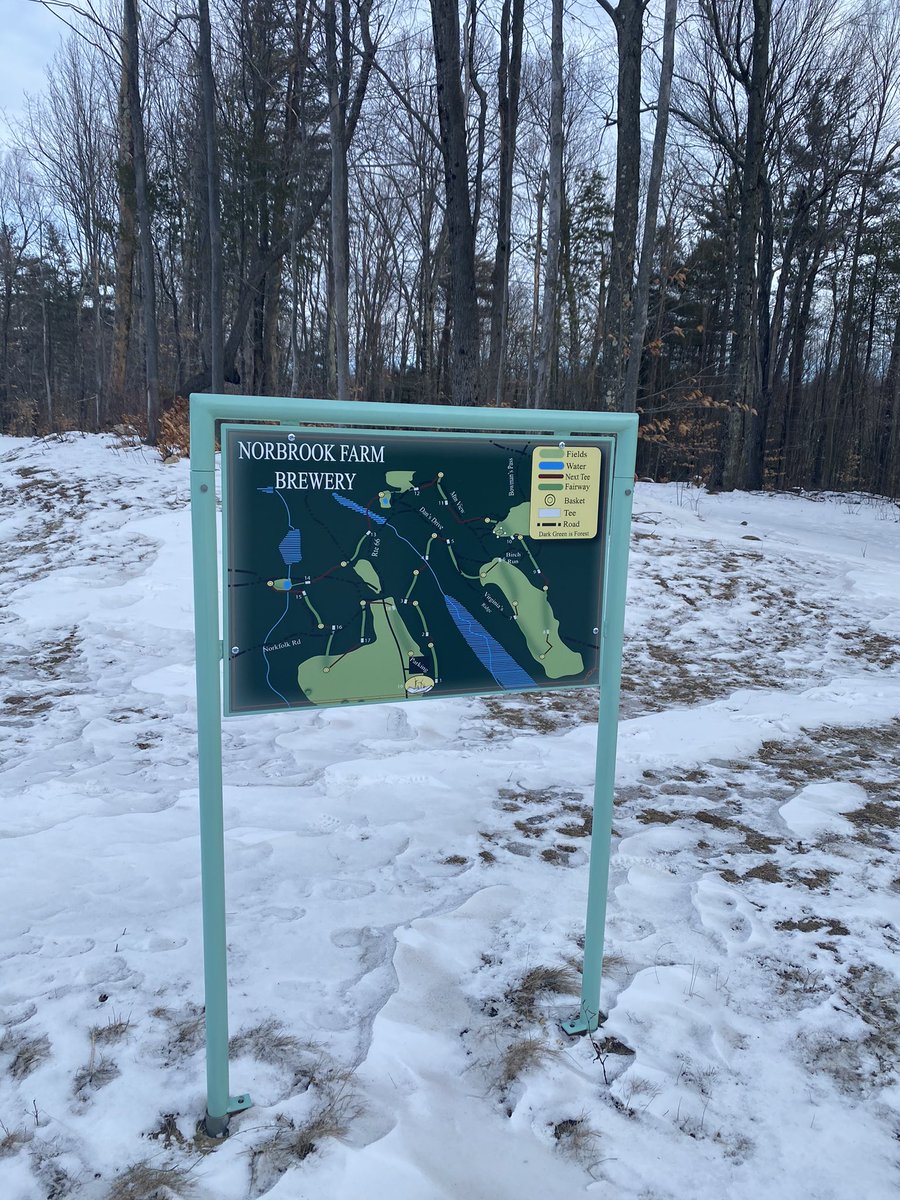 CohanRob's tweet image. Little disc golf in the snow this morning