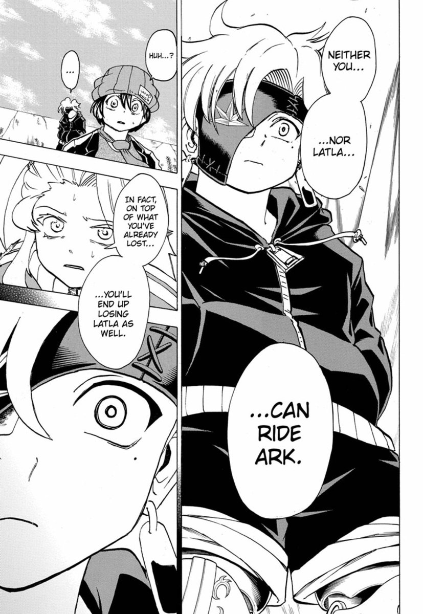 I wonder why Rip and Latla are unable to ride Ark. Perhaps the actual method of boarding it is secret and only Juiz and Victor know.Or maybe the Ark is only meant to be used by Juiz, or something to that effect.