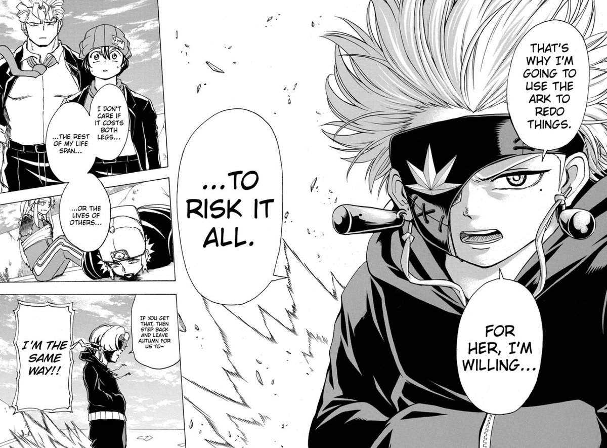 Tozuka went completely crazy on this double spread. Probably one of the most well drawn pages in the series so farThis chapter in general pushed Rip to being one of my favorite characters so far