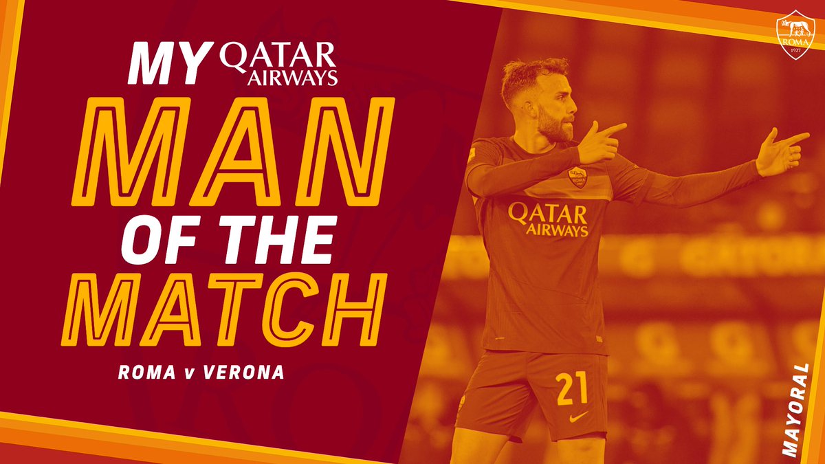 🔁 Retweet if Borja Mayoral was your #ASRoma <a href="/qatarairways/">Qatar Airways</a> Man of the Match against Verona