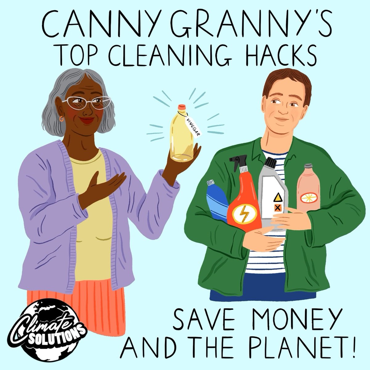 The  @BBC are taking inspiration from my book for their Instagram campaign on  #climatesolutions  first up cleaning tips! @simonschuster @simonschusterUK @SimonSchusterAU @GillHessLtd @Ri_Science they also link it to my  #XmasLectures on the BBC player. #howtosaveyourplanet