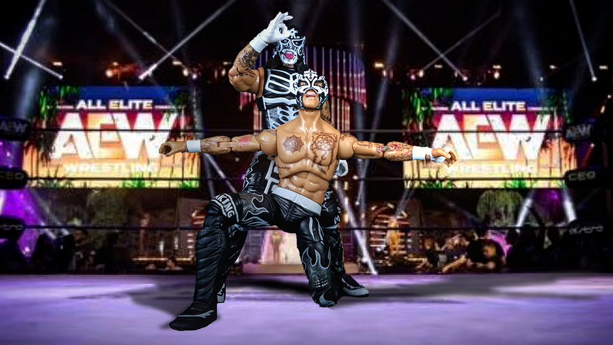 DanHero91's tweet photo. Gonna attempt to start using Twitter a little more but Instagram is still my main for all things nerdy. 

📷DanHero91

Here's a recent shot using the new @AewUnrivaled @PENTAELZEROM and @ReyFenixMx 

#Aewdynamite #AEW #ActionFigure #toyphotography #aewunrivaled https://t.co/ROOmrhQQ1i