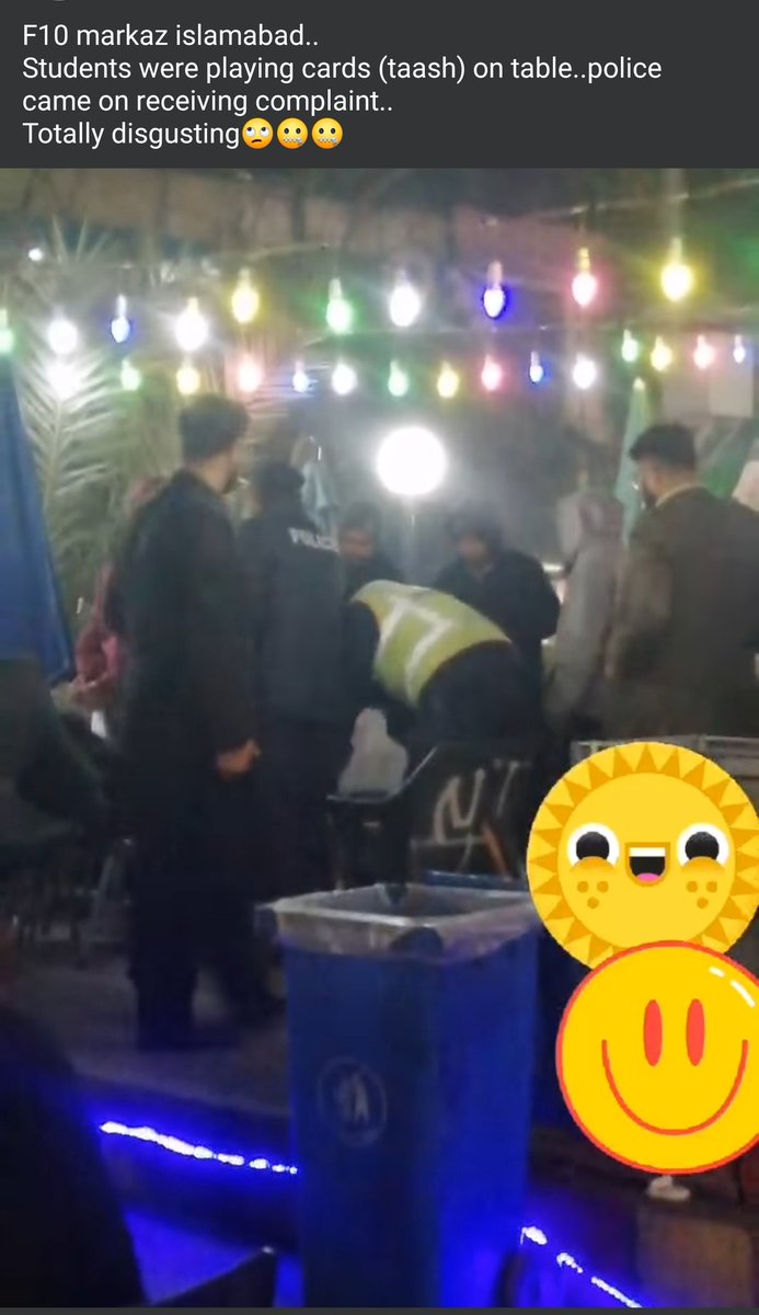 Hafeez685's tweet photo. @ICT_Police @dcislamabad is playing cards in public illegal? https://t.co/jqjOBMhQNc