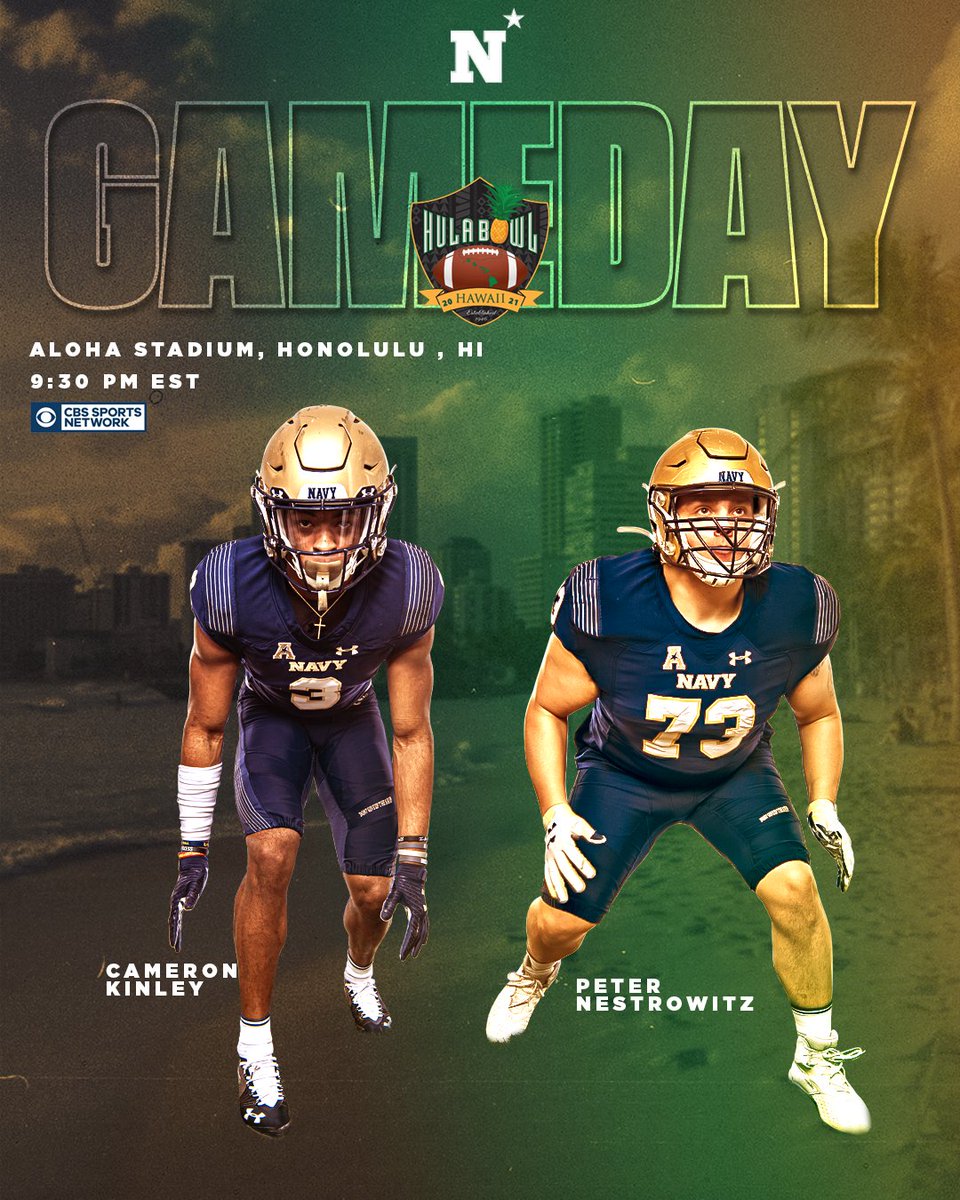 It may be ❄❄ in Annapolis but it's just heating up for @CKIII_ and <a href="/PNestrowitz/">Peter</a> in the Hula Bowl!

RT to wish them good luck today!

#ProGoats | #BuiltDifferent