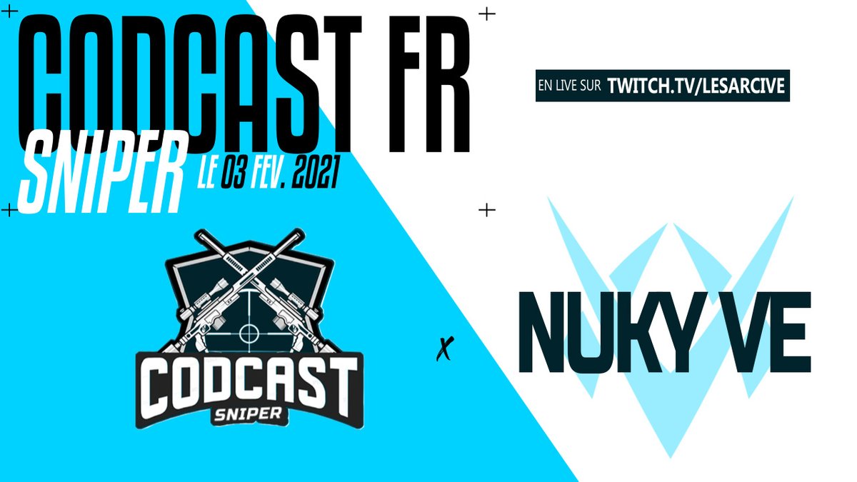 LeSarcive's tweet photo. 🔴 CODCAST SNIPER FR 🔴
Mercredi 03 Février à 20h30, j'organise le premier CODCAST SNIPER FR sur ma chaîne twitch : https://t.co/Lnqpj4GLKX
Le premier invité sera @NUKYZER, qui a gentiment accepté mon invitation.
Préparez vos questions et vos anecdotes.
#CoDCastFR https://t.co/eEl6zR6xUe