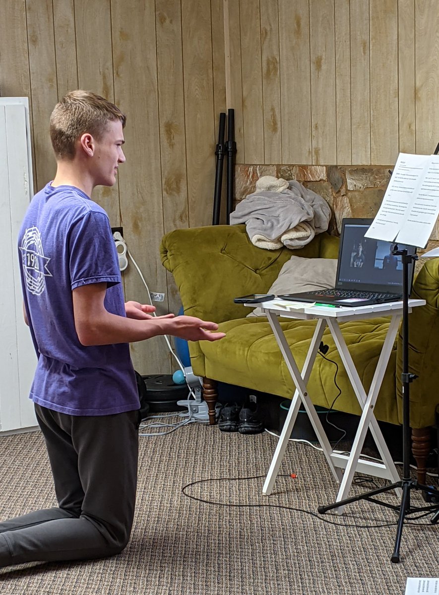 Glitcher1313's tweet photo. College audition and interview day! Thank you @thaynejasperson for the coaching last month! I'm feeling super confident! https://t.co/FrXUOfP7EQ