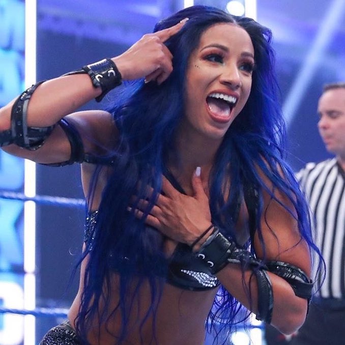 BanksSZN's tweet photo. Sasha Banks has only been in one Royal Rumble match

She's 4th all time in total time accumulated in Women's Royal Rumble history behind Natalya, Charlotte and Ember Moon 

5th is Becky Lynch

The other 4 have been in multiple Royal Rumbles

God damn lmao https://t.co/l418twl096
