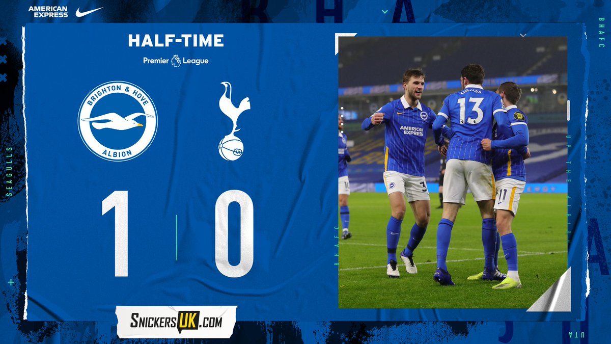 OfficialBHAFC's tweet photo. 👏 Great half from Albion!

📲 https://t.co/S3j1TIedJv

#BHAFC 🔵 | 1-0 https://t.co/uSk6ubykTh