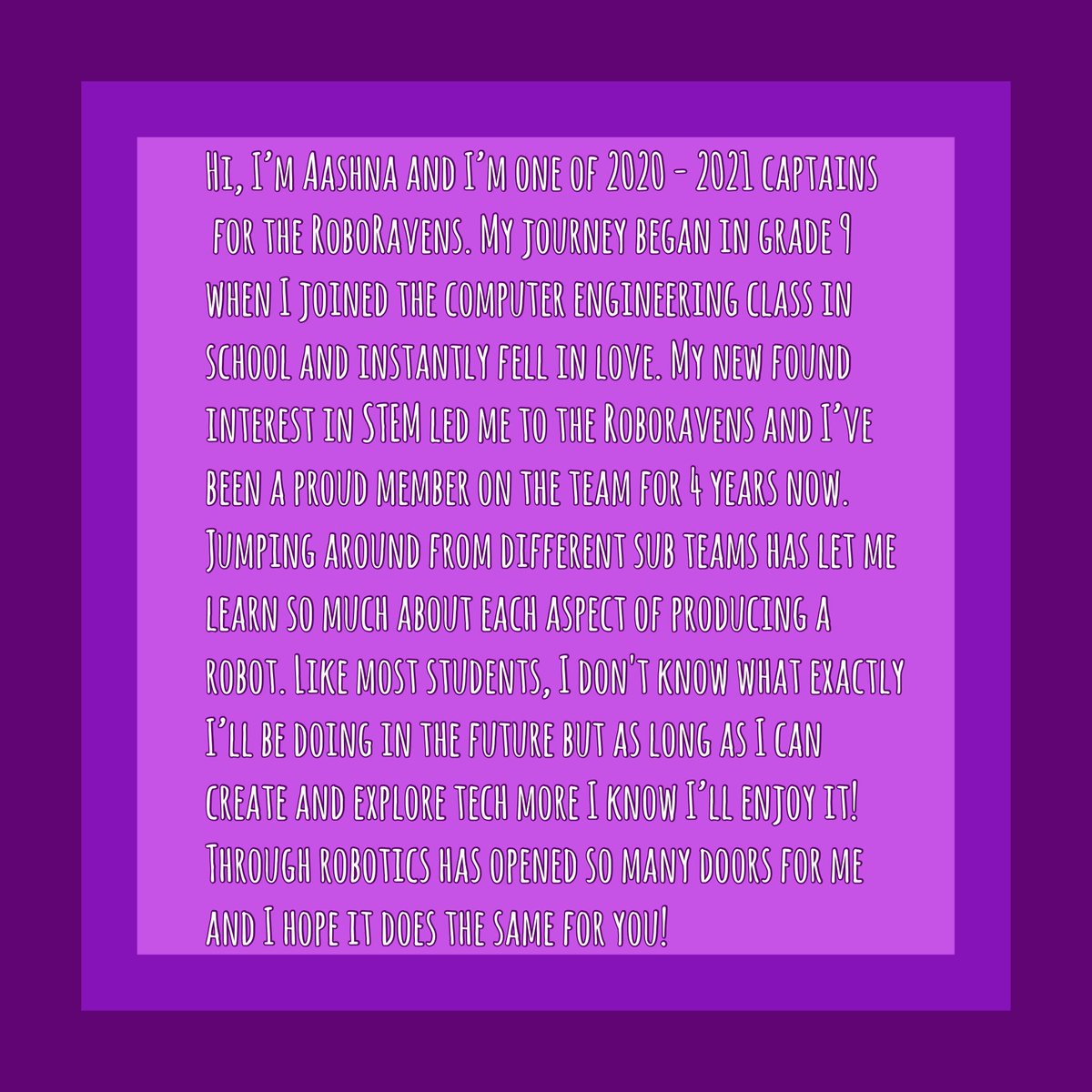 Team Captain Aashna!!!