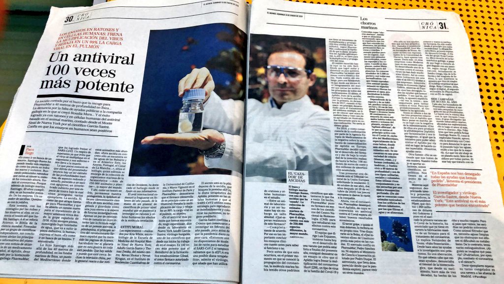 El melillense Santiago Bueno es el biólogo marino que participa en la investigación científica que busca el antiviral más potente contra el COVID-19