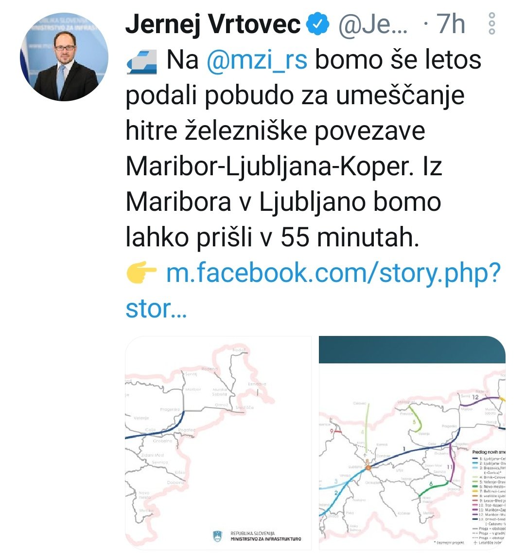 No, fajn! 
Se pravi iz spodaj ⬇️⬇️⬇️ zapisanega sledi, da bomo morali Štajerci v cca. 55 minutah priti peš od Maribora pa do Ljubljane. 😉
Pa ta vlada se res še samo izživlja nad državljani. 
Kje so časi, ko si se lahko minimalno kakšne 3 ure peljal z vlakom iz MB v LJ!#Slovenija