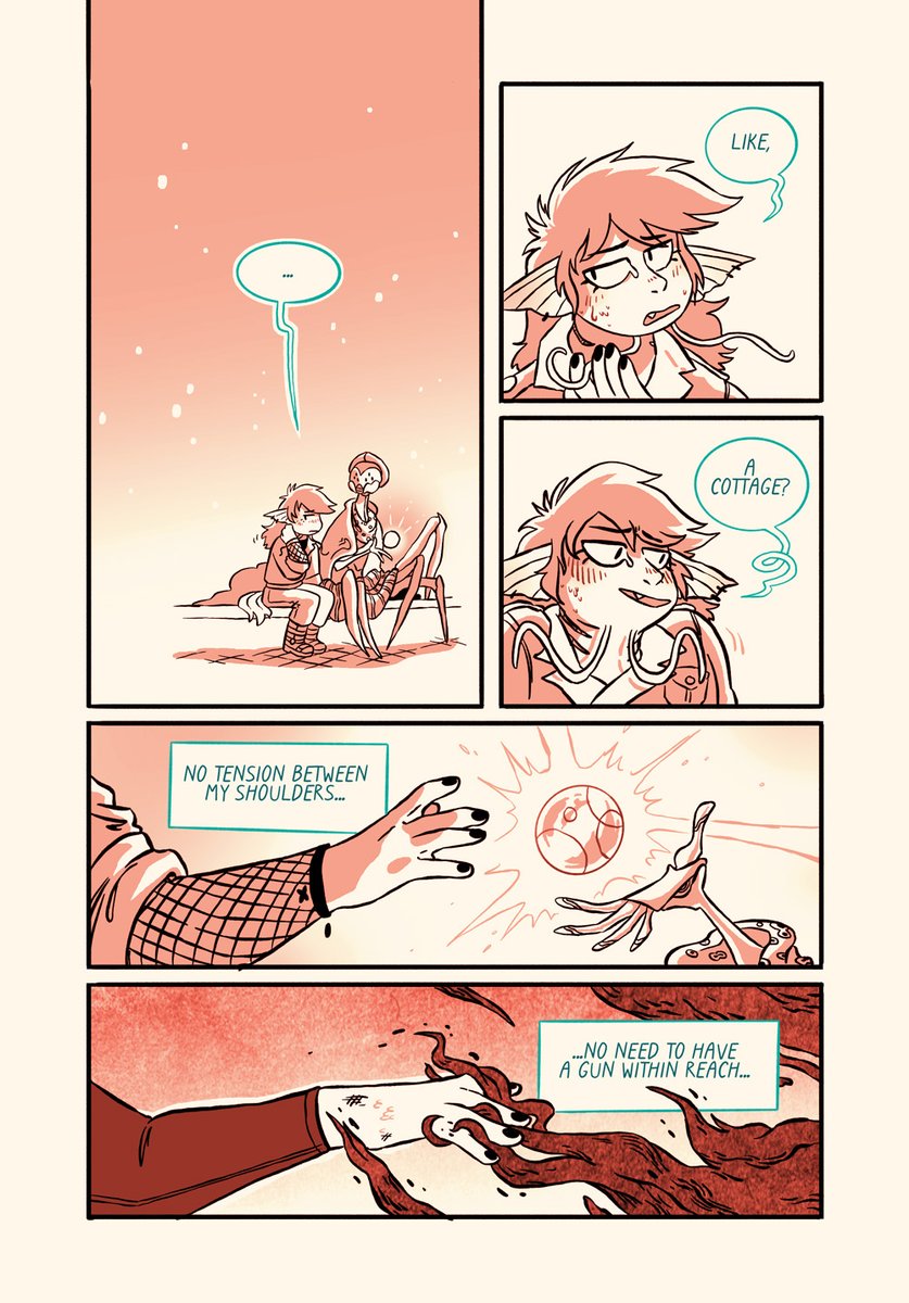 Time to post my Secret Samol fandom exchange comics!!! First is a Partizan/Millie comic for <a href="/tapiorca/">Tapiorca</a>, who requested Anime mech content (1/2) #secretsamol #friendsatthetable