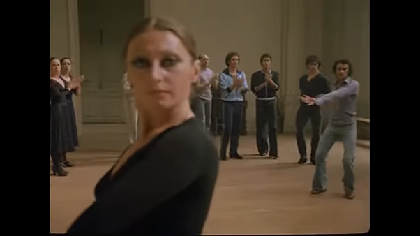 The film begins with rehearsals … we’ll come to the woman in the second photo in a moment