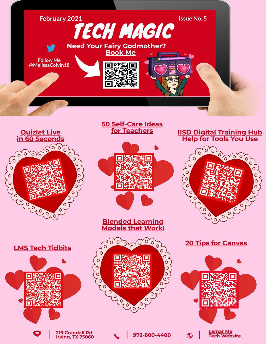 MelissaColvin18's tweet photo. LMS Weekly Tech Tidbits &amp; Tech Magic Monthly Newsletter here! #IISDGameChanger
• Student Ownership=Motivation
• Feb 5 #DialoguingInIISD Socratic      Smackdown - DZ vs. LMS
•  @Catlin_Tucker Station Rotation Lesson Ideas
• Teacher Self-Care and more... https://t.co/3WWE9EA4AQ https://t.co/Dif53vi34n