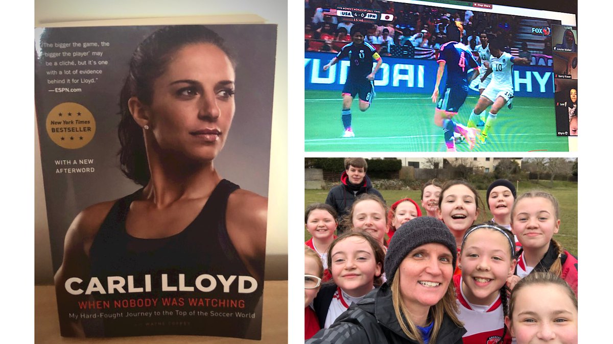 Love <a href="/CarliLloyd/">Carli Lloyd</a> book! A must read for any ⚽️ player! Talked to my U13 players about the messages in it, and what you can achieve if you work hard &amp; don’t give up!! 🥇🏆 

Girls: 😱 So we shouldn’t say can’t!! 🙌🏻🐐🇺🇸 #BetterEveryDay