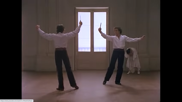 And then we have the fight scene … again, look at the shapes (including heart shapes) …