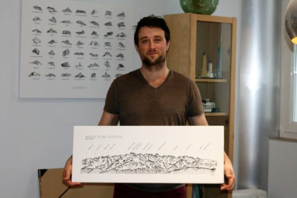 À la rencontre d'Alexandre Jobert, ce Grenoblois qui dessine les montagnes - placegrenet.fr/?p=428588