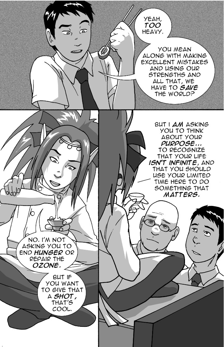 Lesson 6. Leave an imprint.You're not here forever. Do something that matters. <end>