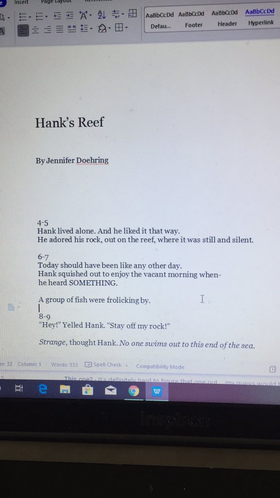 Manuscript work for ‘Hank’s Reef’, a new picture book. 🐙 😃
#agentwanted #kidlitagent #amquerying #amwriting #PictureBooks #PBChat #SCBWI #ChildrensBooks #author #illustrator #WritingCommunity #writerslift #authorillustrator