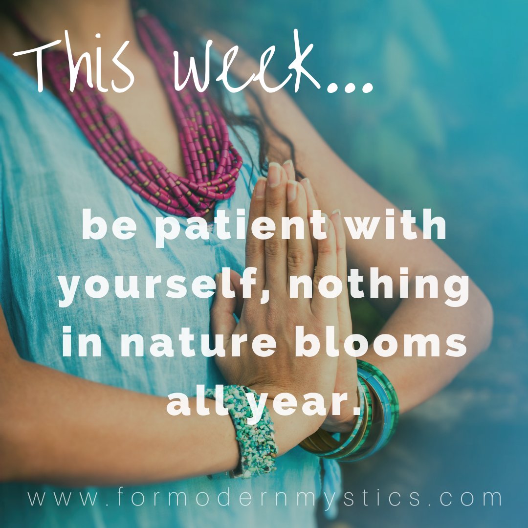 This week... be patient with yourself, nothing in nature blooms all year.
.
.⁣
.
#tracyjames #coachtracyjames #honoryourbody #loveyourself #chakrabalancing #strongwoman #healing #empower #covidkindness #togetherwerise #SundayMotivation #weeklychallenge #bepatientwithyourself