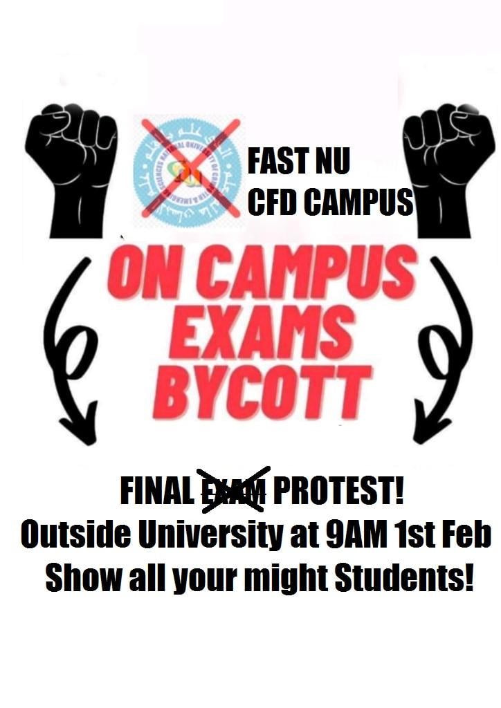 ahmadpiracha3's tweet photo. #FASTstopTorturing @stdntrights @FatiNasir @M_Amirbaloch #StudentsDemandOnlineExams #OnlineExamsOrWeProtest @SidraIqbal @ShahzadYunasPTI https://t.co/KFfMfPsYVD