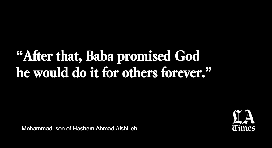 Alshilleh came to his vocation by necessity. When he was a teen, his father died and no one wanted to prepare his body. So Alshilleh took it upon himself to learn how to do the task.  https://www.latimes.com/california/story/2021-01-31/muslim-funerals-islamic-burials-covid-19