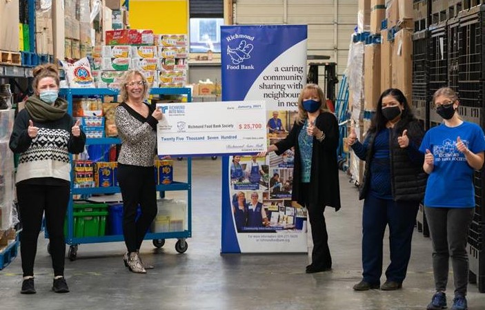 A big thanks to <a href="/RichmondAutoBC/">Richmond Auto Mall</a> for their amazing #donation to help us kick off 2021! As one of our top donors, their unwavering support over the years has been key to helping us provide healthy food directly to our clients and through the community partners we support. #ThankYou
