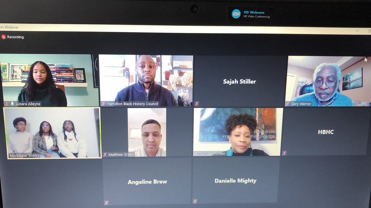 Learning so much from the inspiring panelists! <a href="/hollandawards/">Reverend John C Holland Awards By HBHC</a> #BlackHistoryMonth2021 #blackexcellence <a href="/summergw/">Gary Warner</a> @MatthewGreenNDP <a href="/Ainarasbooks/">Ainarasbookshelf</a>  @blkownedhamont #HamOnt