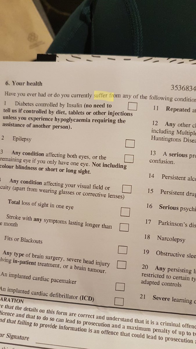 eatsruns's tweet photo. Do you really have to use that kind of language, @DVLAgovuk? #notsuffering https://t.co/scrAT7ZeF9